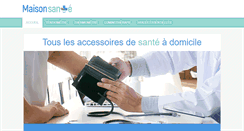 Desktop Screenshot of maisonsante.fr